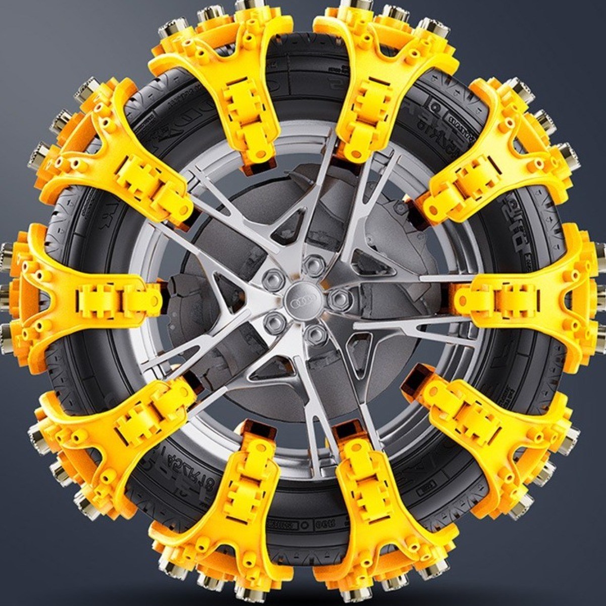 [Korella]겨울 차량용 타이어 체인 간편설치 스노우 체인 미끄럼방지 TPU 고강도 타이어체인 자동차 겸용 스파이크 벨트 스노카타이어체인, 8개 12,800원