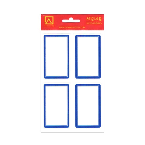 세모네모 1000 일반견출지 10-209B 청색 10매 37x65-개(1개입) 600원