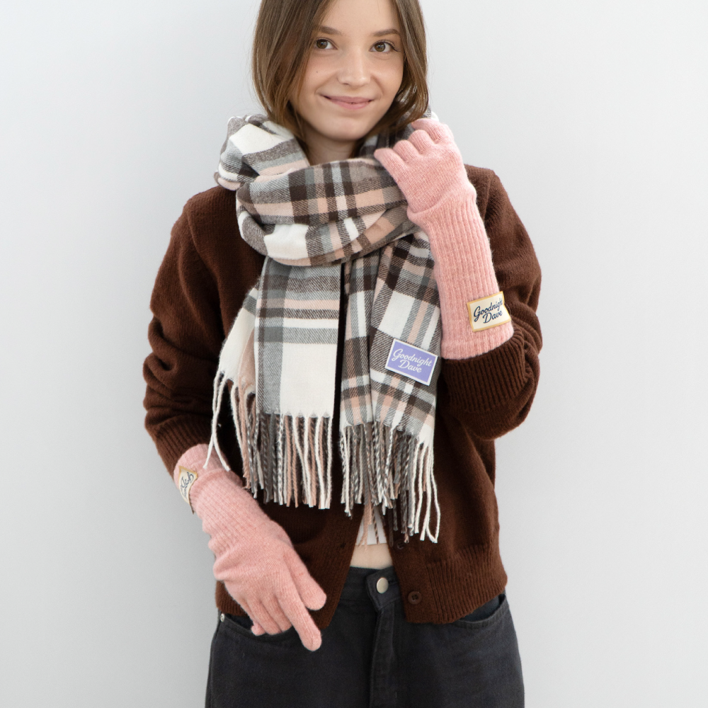 코지 웨어 부드러운 울 글로브 터치 핑거 홀 겨울 장갑 패션 잡화 9,900원