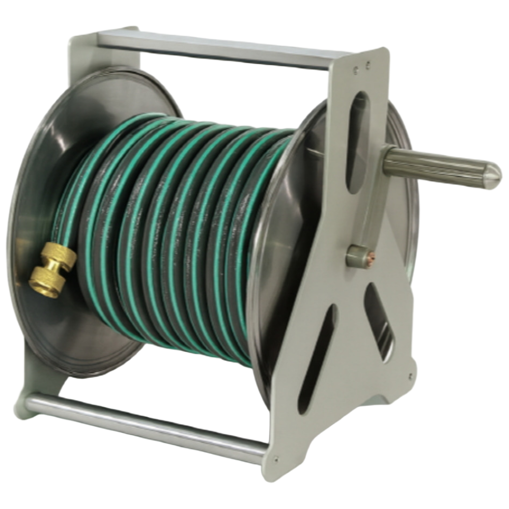 스테인리스 스틸 그린 최고급 스테인레스 릴호스 고압 분사기 정원 호수 물, 32m, 1세트 135,000원