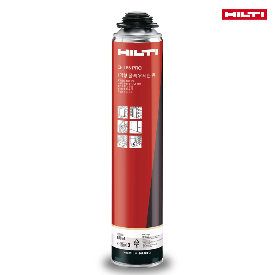 힐티 우레탄폼 대용량 충진 단열 난연 B2 62,000원