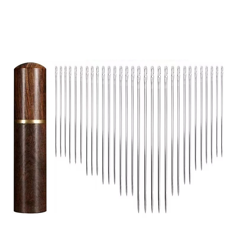 리빙프레소 바늘 30개 세트 + 바늘통 포함, 재봉 바느질 수선용 스테인리스 바늘 키트, 1세트 7,100원