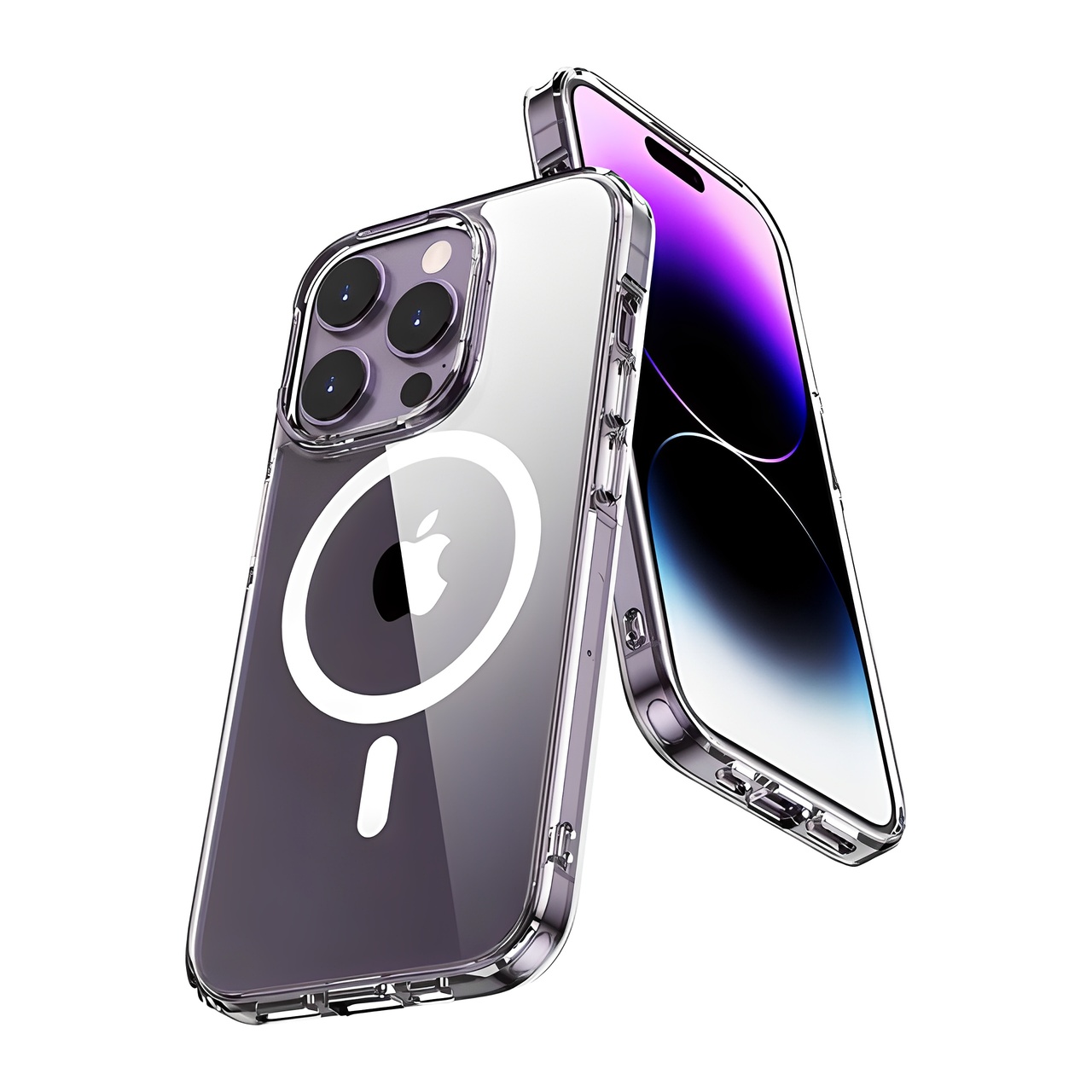 쁘띠마켓 초강력 자력 변색없는 맥세이프 마그네틱 아이폰 갤럭시 투명 케이스 6,990원