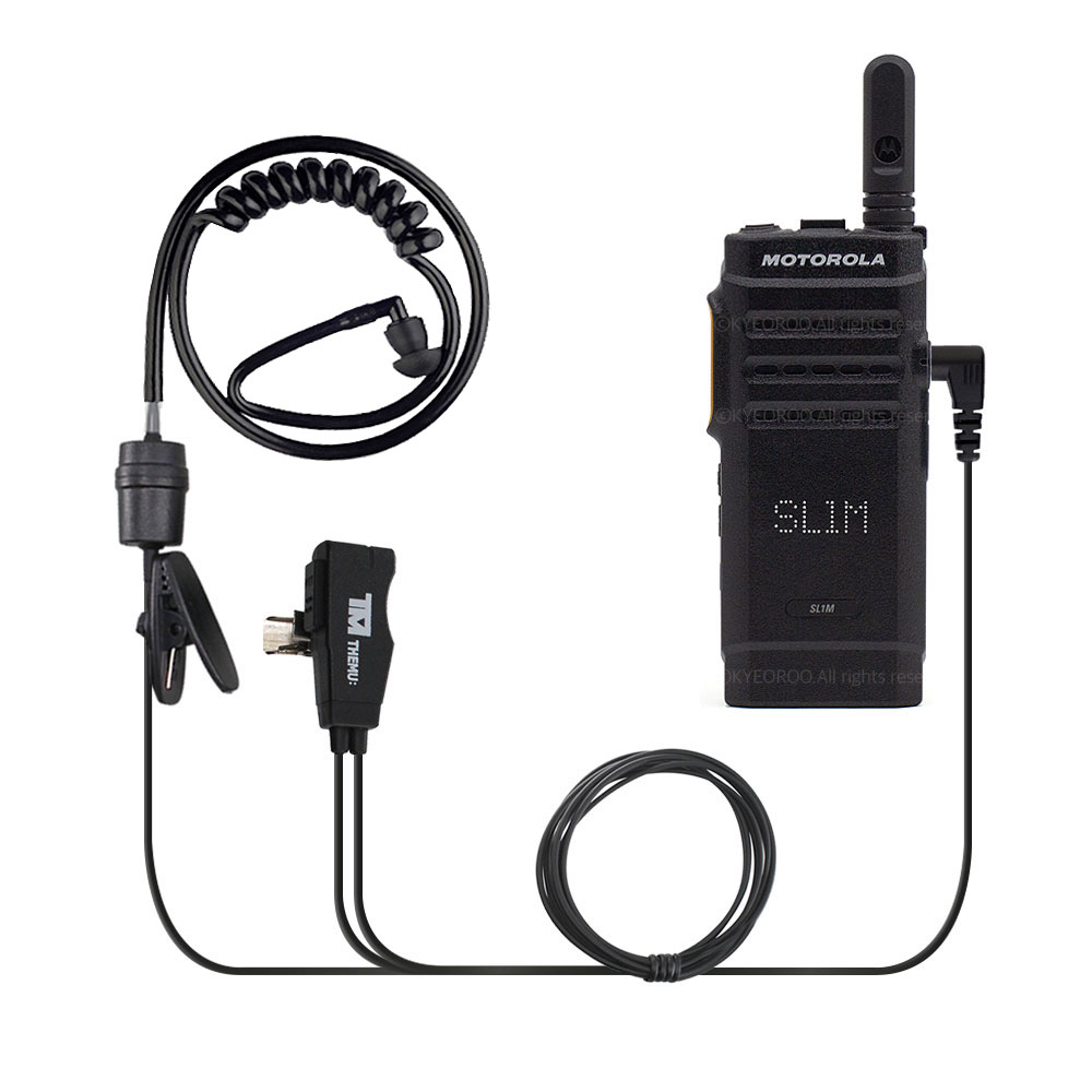 [더뮤] 블랙 이어마이크 전용1핀 / 모토로라 SL1M/SL2M 슬림 무전기용 (TM-EM1000B) 11,000원