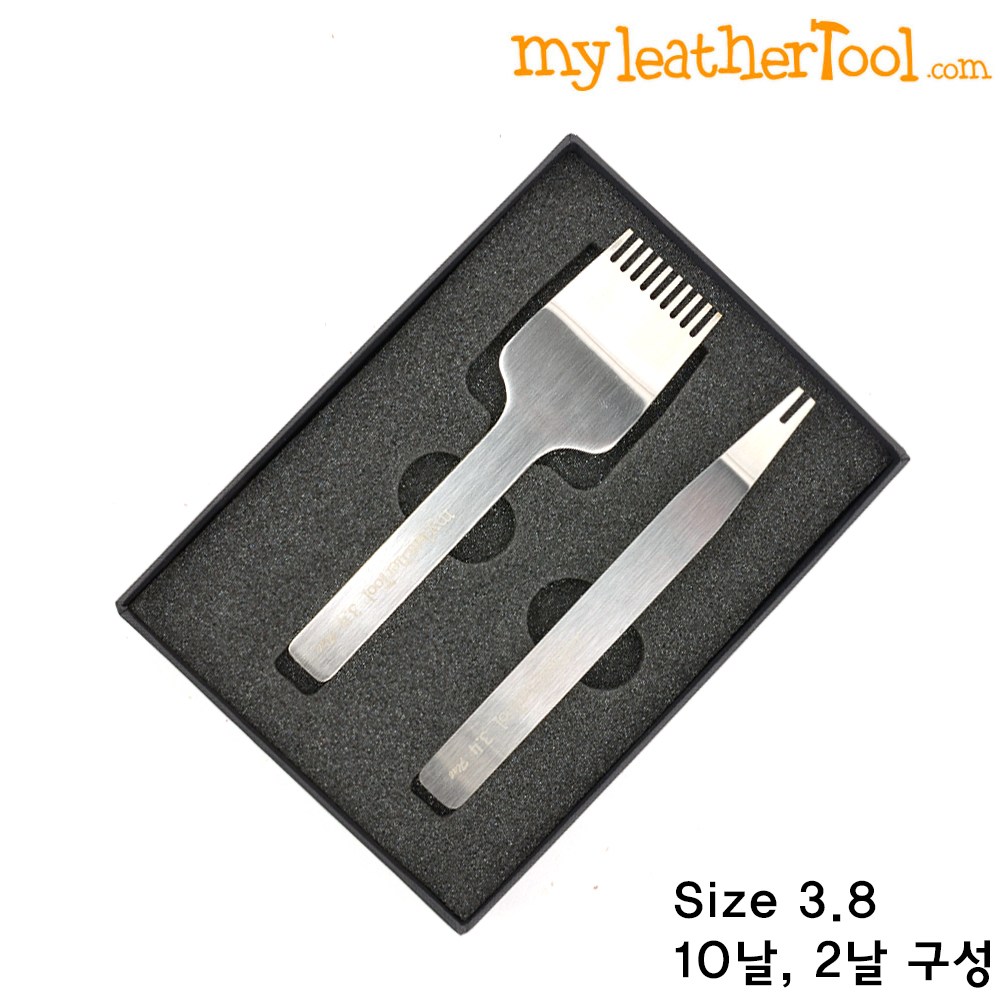 가죽공예 - 마이레더툴 목타 치즐 그리프 플랫 for Flat Stitch *사이즈 선택가능*, 3.8(10날 2날 세트), 1개 150,000원