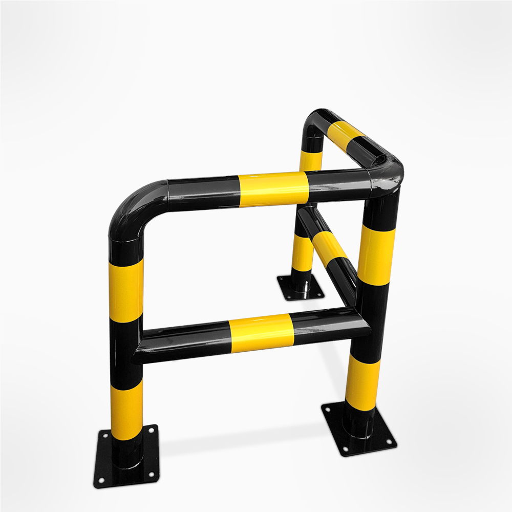 스틸 L자 2단 코너가드 (다리발 3개) 주차장 물류창고 코너가드 충돌 충격 방지 기둥보호대 코너보호대 165,000원