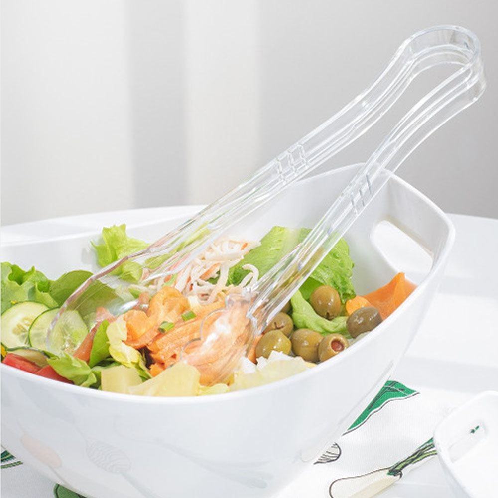 단단한 플라스틱 PC 빵 집게 샐러드 얼음 카페집게 뷔페, 흰색, 1개 1,500원