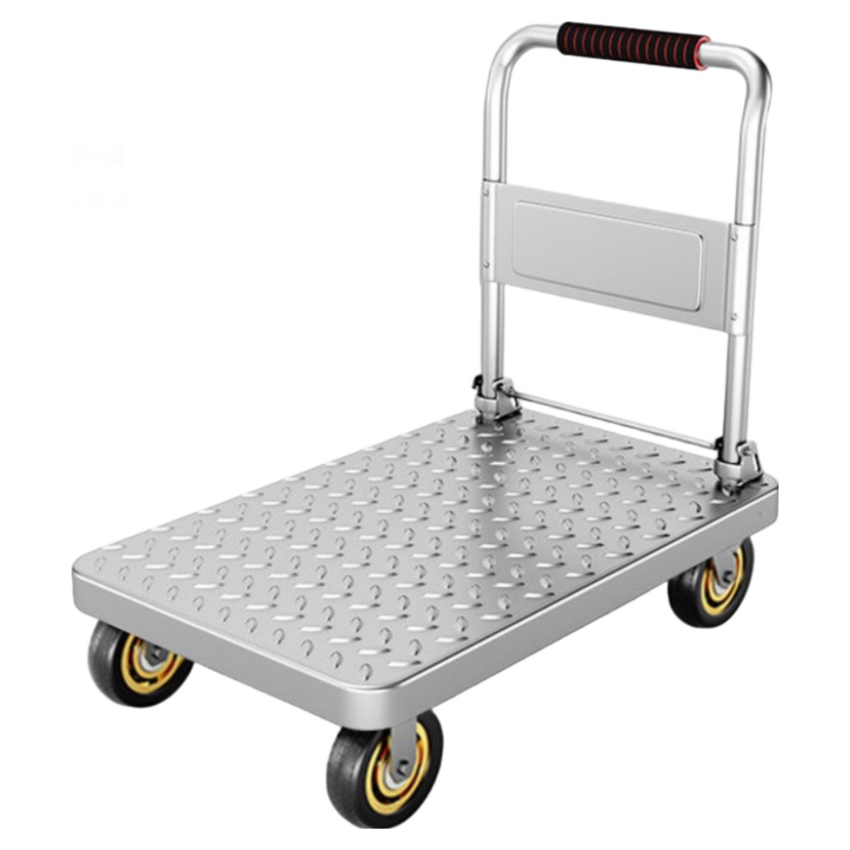 우리네가구 무소음바퀴 접이식 운반카트 대차 강철구르마, 1개 48,000원