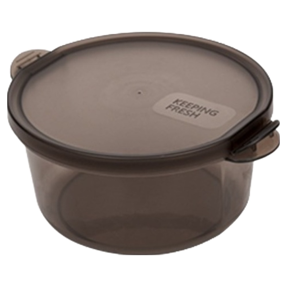 인블룸 이지오픈 핸들 컨테이너 밀폐용기 원형 스모크블랙, 3개, 350ml 7,000원