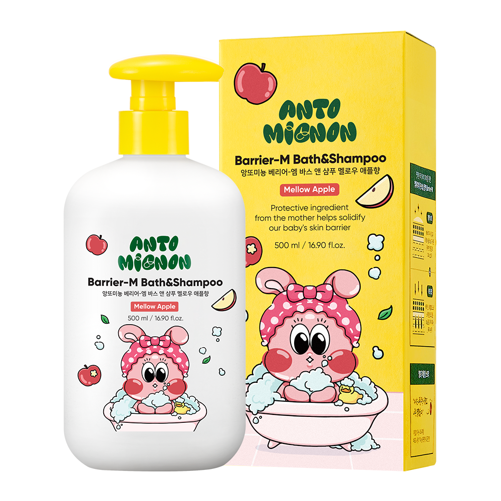 앙또미뇽 아기 워시 올인원 바스앤샴푸 탑투토 베이비 대용량 멜로우애플향, 1개 21,200원