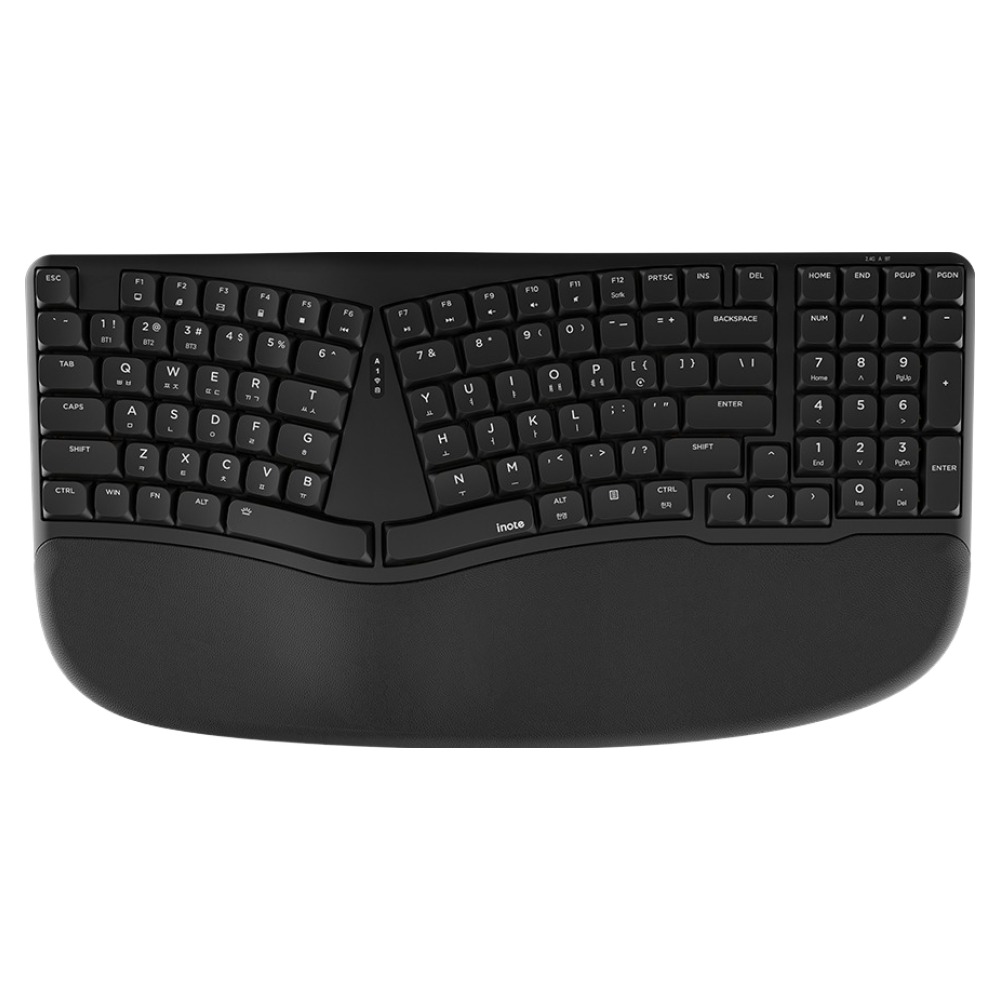 아이노트 저소음 기계식 유무선겸용 인체공학 키보드, 블랙, NK909RB, 적축 69,000원