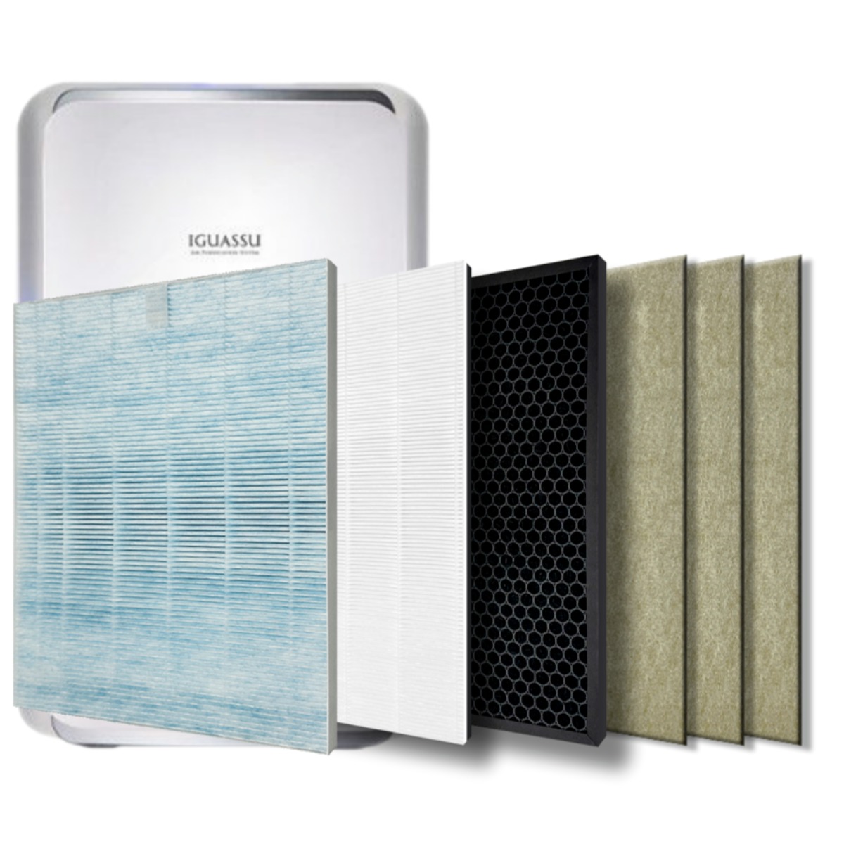 [에어클린존] 청호 나이스 공기청정기 이과수 A-061 / 휘바람2 / A400 호환 필터 [1년 세트], 1개 38,000원