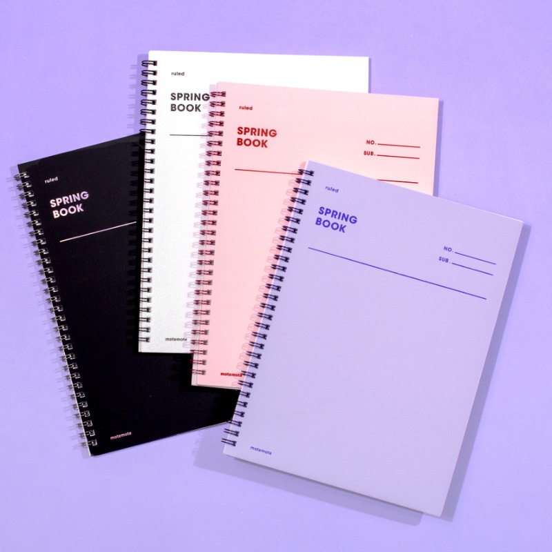 모트모트 [추천] 스프링북 4종 풀세트 인기 필기 노트 모음 15,390원