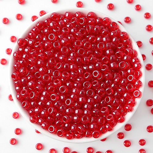 비즈아이 [3033-08]미유키비즈 시드비즈 3mm 레드 TR Luster 166 ,10g 1,900원