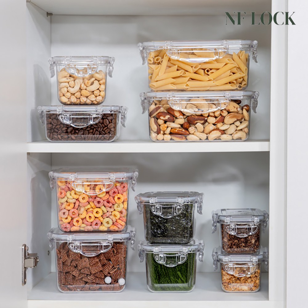 엔에프락 트라이탄 밀폐용기 정사각직사각 혼합세트 6P 118,500원