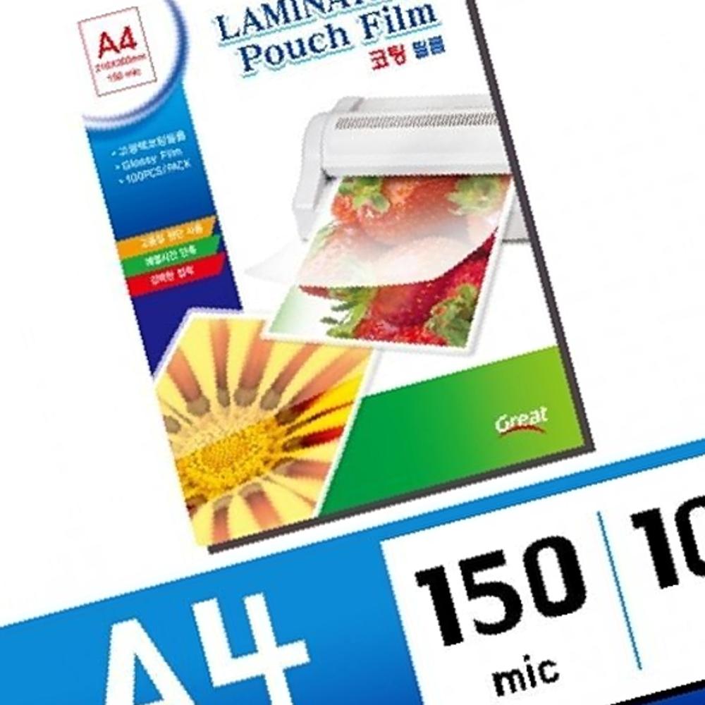 국산 두꺼운 코팅지 A4 100매 기계 코팅 필름 투명 tre+31466Bp 22,250원