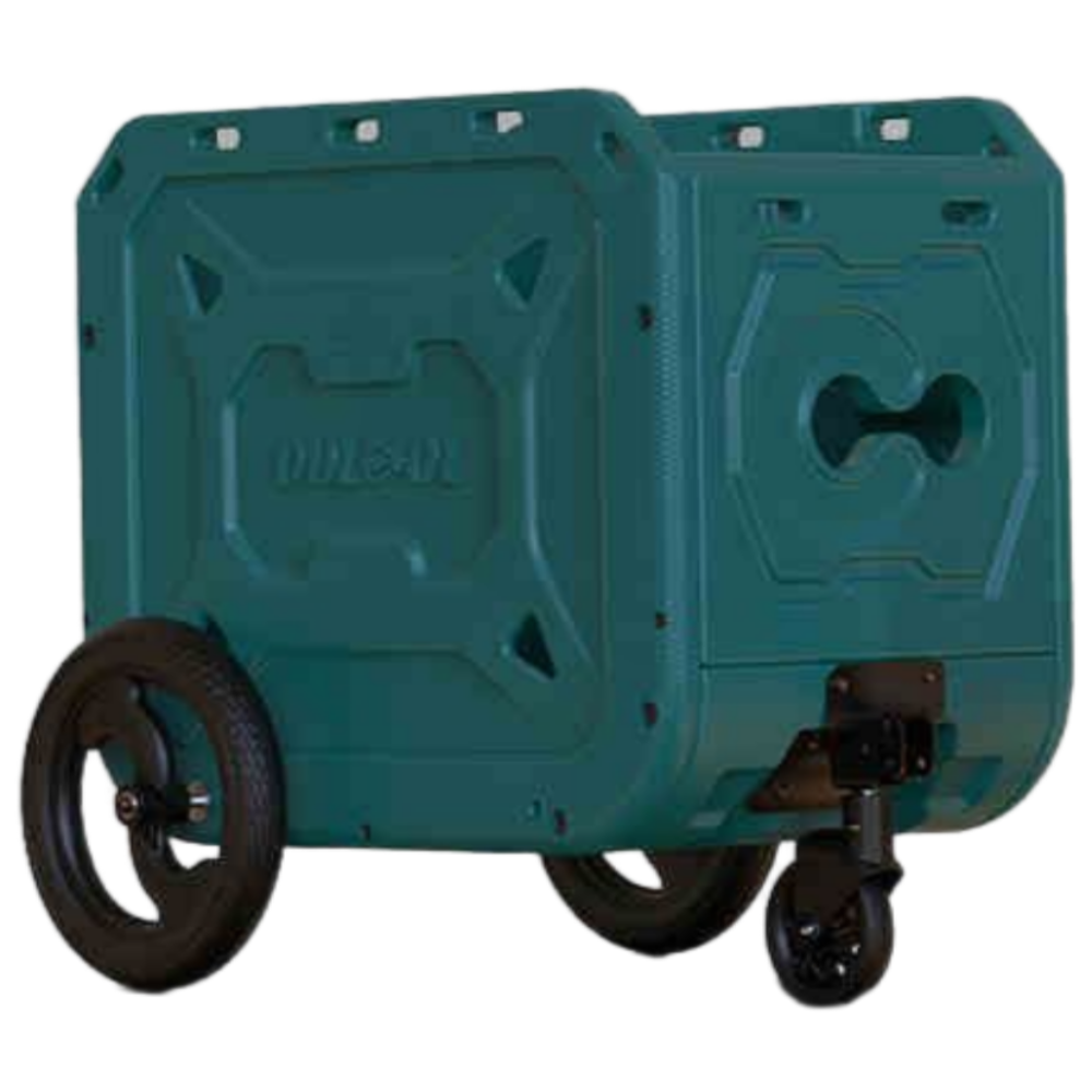 TrTr 대용량 자전거 트레일러 대형 플라스틱 개모차 팻 캐리어 애완동물 짐수레 웨건 화물, 1개, 딥그린 326,000원