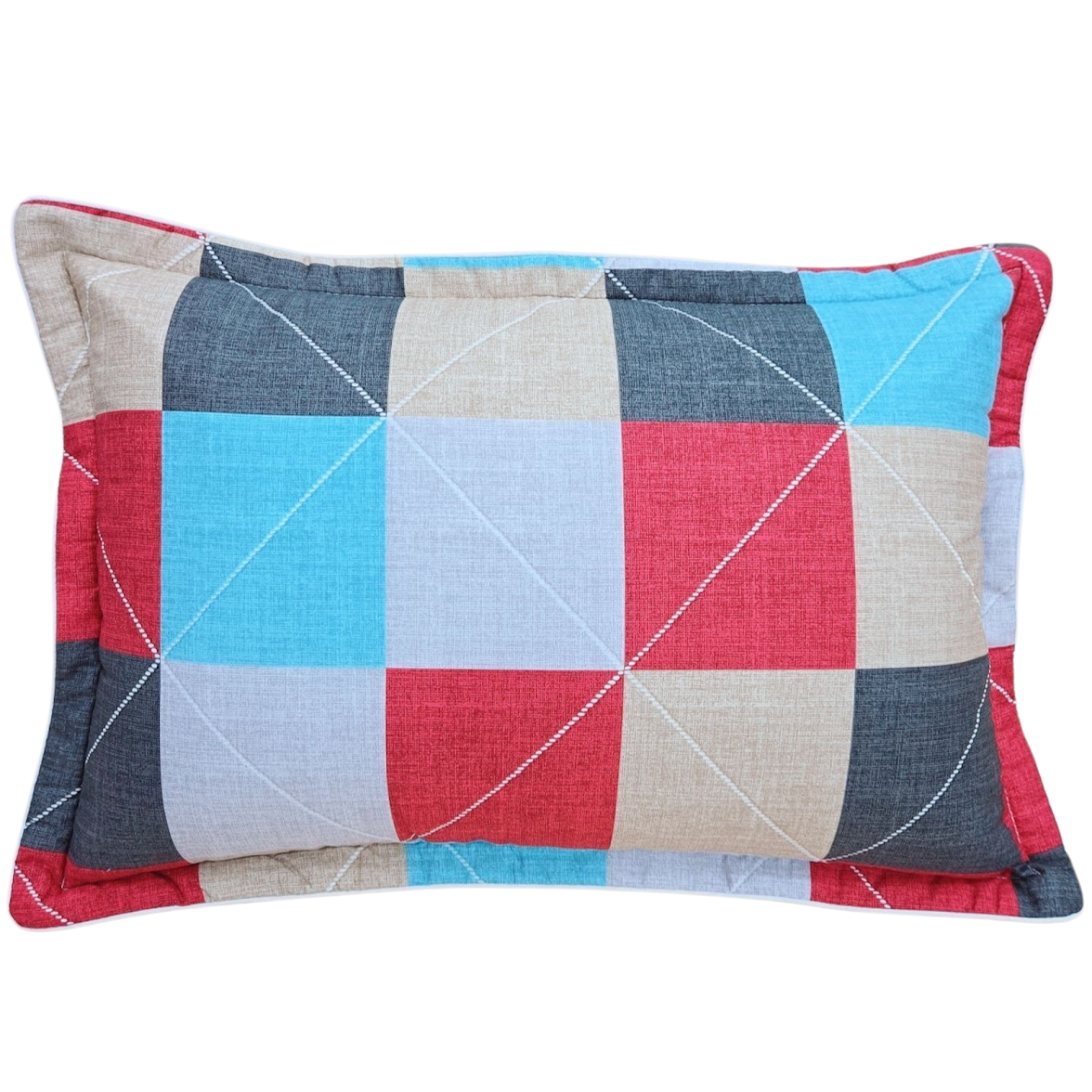 [로떼네]국산 알러지케어 사계절용 순면100% 도형 베개(국산 구름솜 포함), 1개, 레드 27,900원