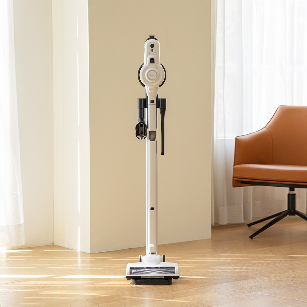 최신형 차이슨 BLDC 무선청소기 자동 충전 스마트 거치대 진공청소기, R-N Premium 청소기, 화이트 110,000원