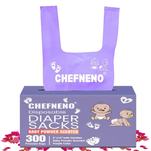 베이비 기저귀 가방 일회용 500개 핑크 신선한 라벤더 향이 나는 간편한 끈 조절 손잡이 향기 대량 봉투 강아지 배변 고양이 배설물 응가 위생 패드 폐기용 45,300원