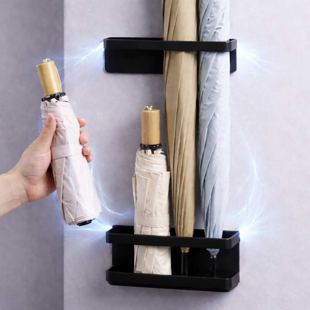 레브온 완전착붙 무타공 초강력 자석 우산꽂이, 블랙, 1개 17,000원