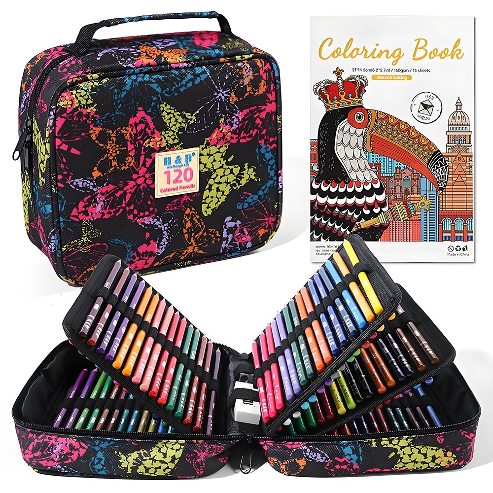 FOWOD 고품질 회화 소묘 색연필 세트 72색 120색 180색 전문가용 유성 색연필 43,200원