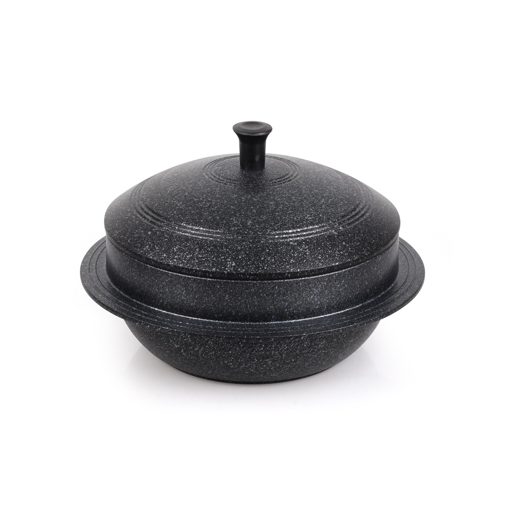 키친아트 전통 가마솥 양면 마블 코팅 통주물 솥, 1개, 블랙, 20cm 33,900원