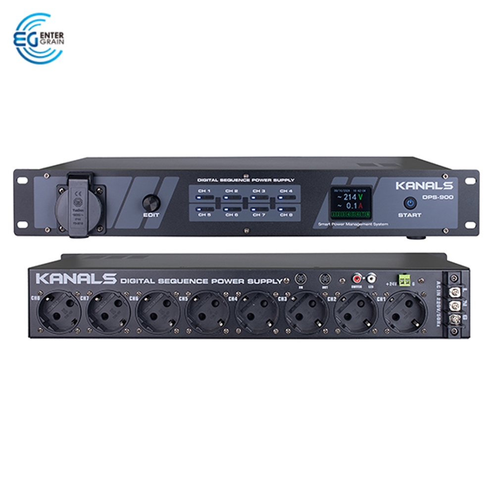 DSP-900 카날스 디지털 순차 전원 공급기 8채널, 예약 기능, 정전 보상 489,000원