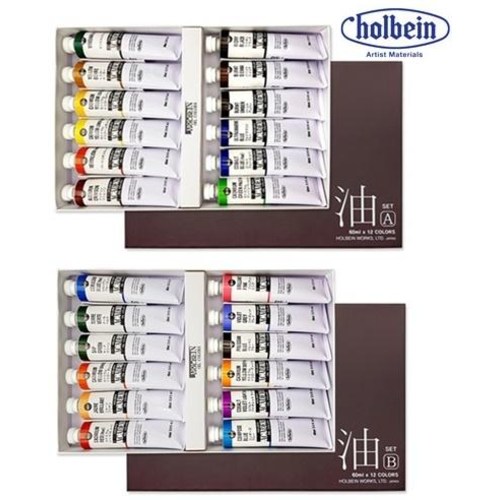 홀베인 아카데믹 유화물감 12색세트 B 60ml 105,500원