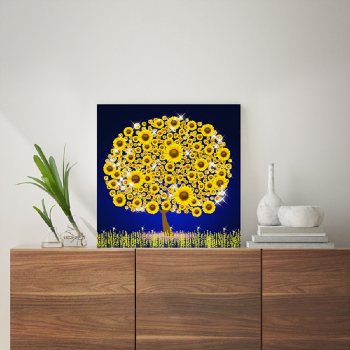 피앤피몰 보석 해바라기 나무2 그림, 1개 340,000원