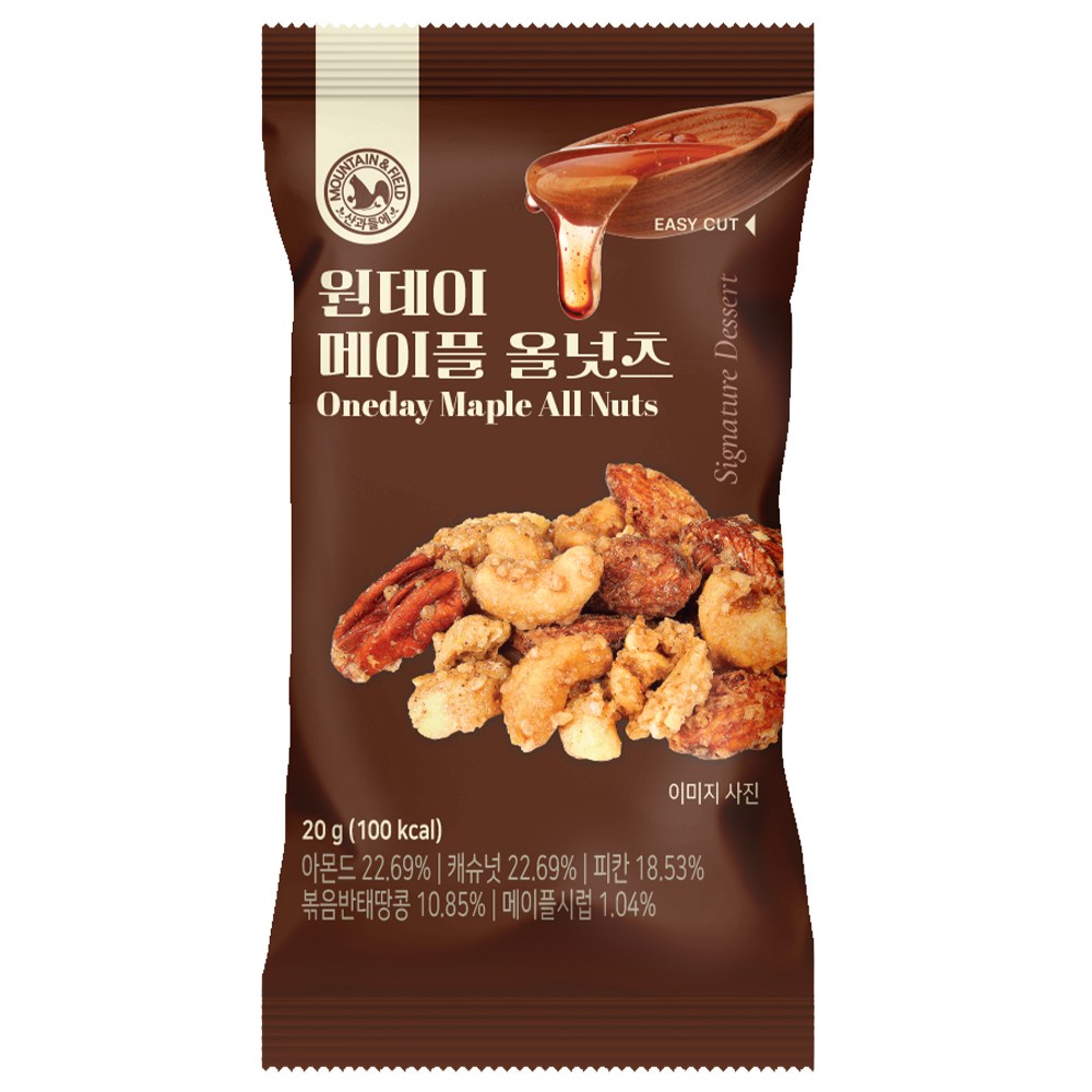 산과들에 원데이 메이플 올 넛츠, 50개 33,100원