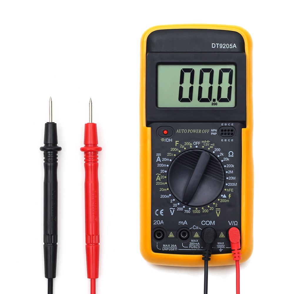 디지털 멀티미터 DT9205A 콘덴서 메가 전기테스터기, 1개 9,530원