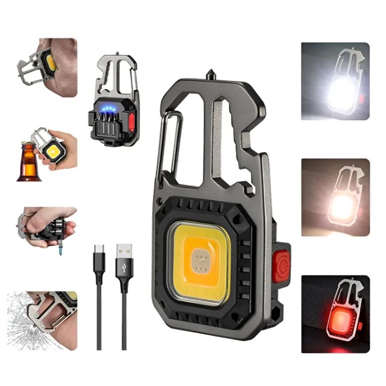 멀티멀타 LED 가성비 비상용 소형 후레쉬 랜턴 자석 충전식 w5139, 1개, 블랙 13,200원