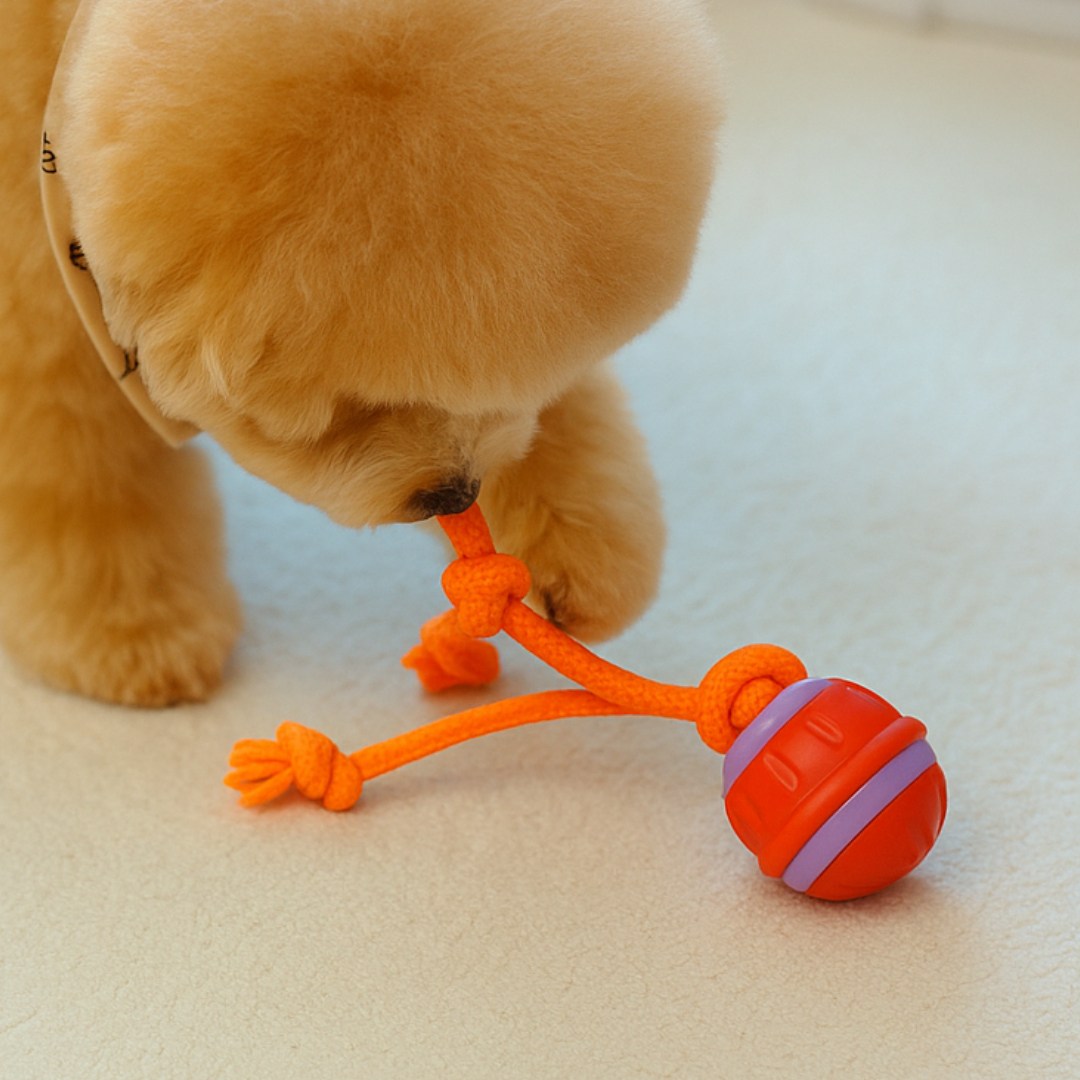 MAAH 반려동물 자동 새소리 나는 스마트 팻 볼 장난감 SCB-07, 오렌지, 1개 9,400원