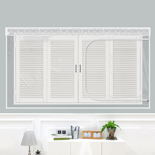 다샵 창문형 지퍼식 EVA 방풍 바람막이 투명 150 x 120 cm + 찍찍이테이프 6p 20,400원