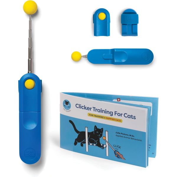 탈부착 가능한 웨어러블 핑거 클리커와 타겟 스틱이 있는 고양이 훈련 클리커 고양이를 위한 긍정 강화 도구 행동 트릭 및 풍요로움에 이상적입니다 52,010원