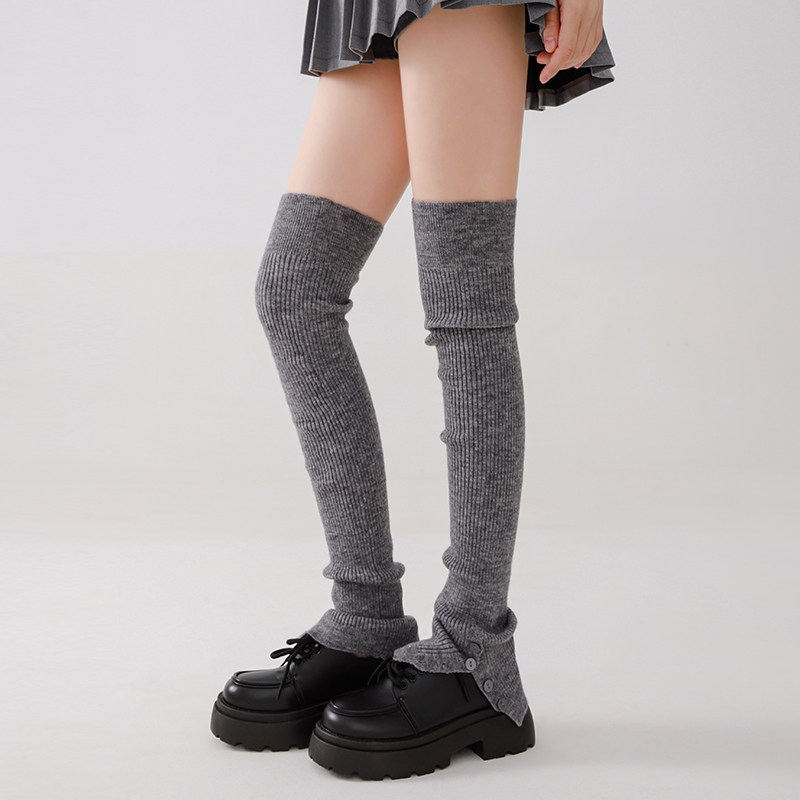 May 3 Socks 여성 양말 순색 겨울 양말 커버 다리 보온대 레그워머 발목 커버 롱 다리 보온대 니삭스 여성 종아리 양말 커버 장목 양말 중목 양말 방한용품 1족 세트, 현재가 9,990원