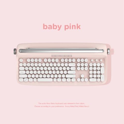 Actto 블루투스 무선 키보드 레트로 오피스 원형 키 스탠드 슬롯 키보드 PC 게이머 액세서리용 맞춤형 키보드 B303 B503 63,540원