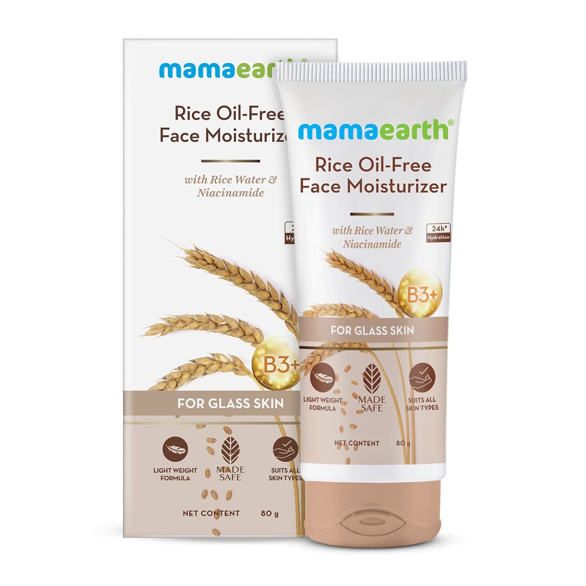 Mamaearth Rice Oil-Free Face Moisturizer for Oily Skin, With Rice Water & Niacinamide for Glass Skin 38,100원