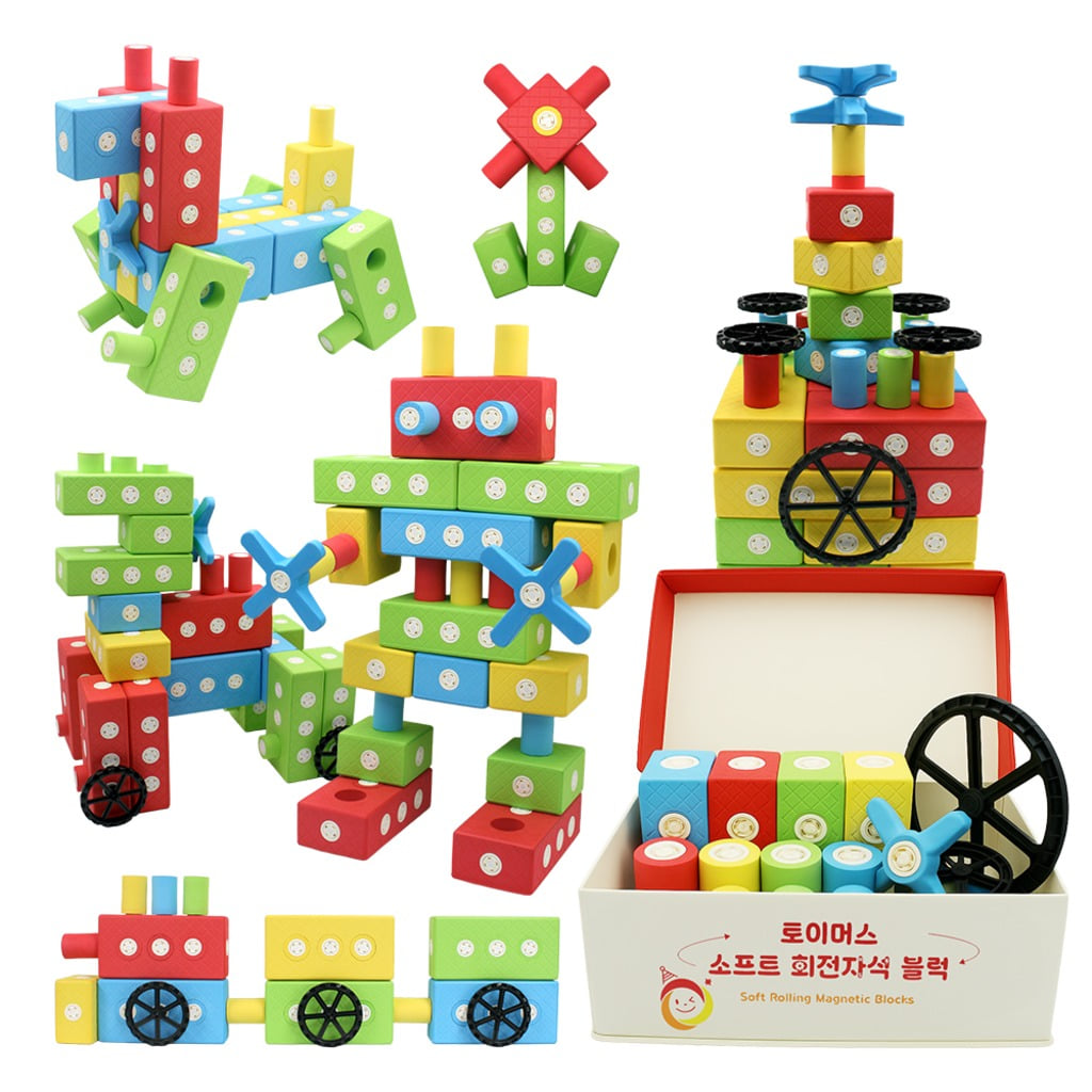 토이머스 소프트 회전 자석 벽돌 블럭 113p, 보관함 포함 1세트 385,000원