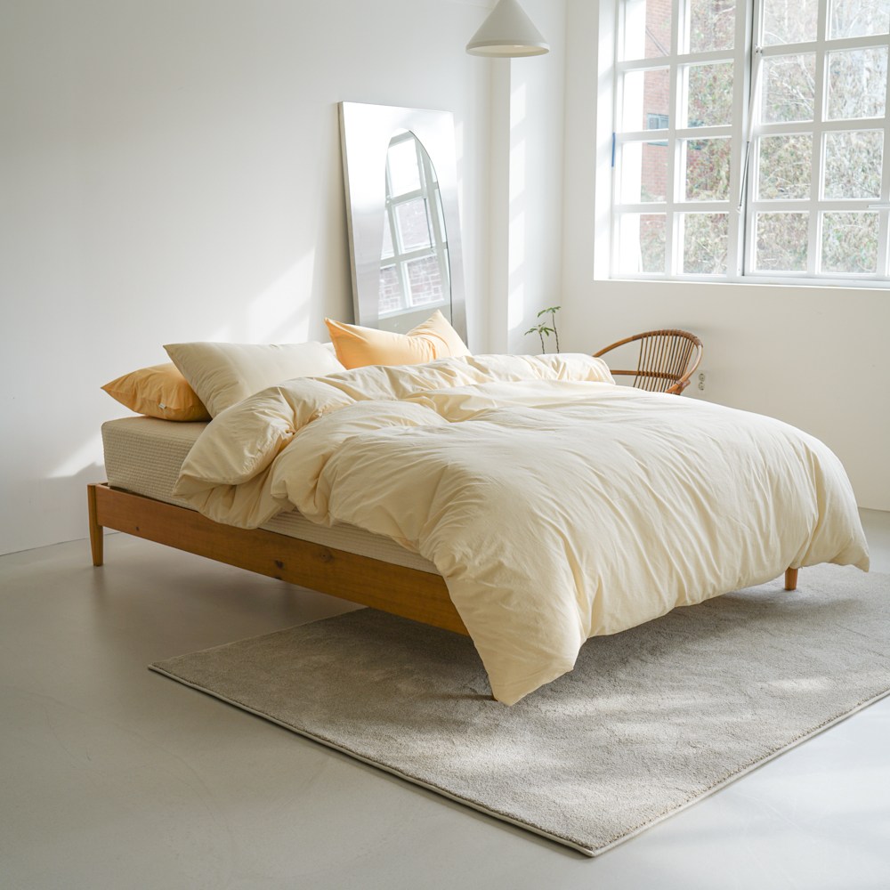 오가니크라프트 무봉제 호텔침구 100수 솜누비 이불커버 사계절용 싱글 퀸 킹 180,000원