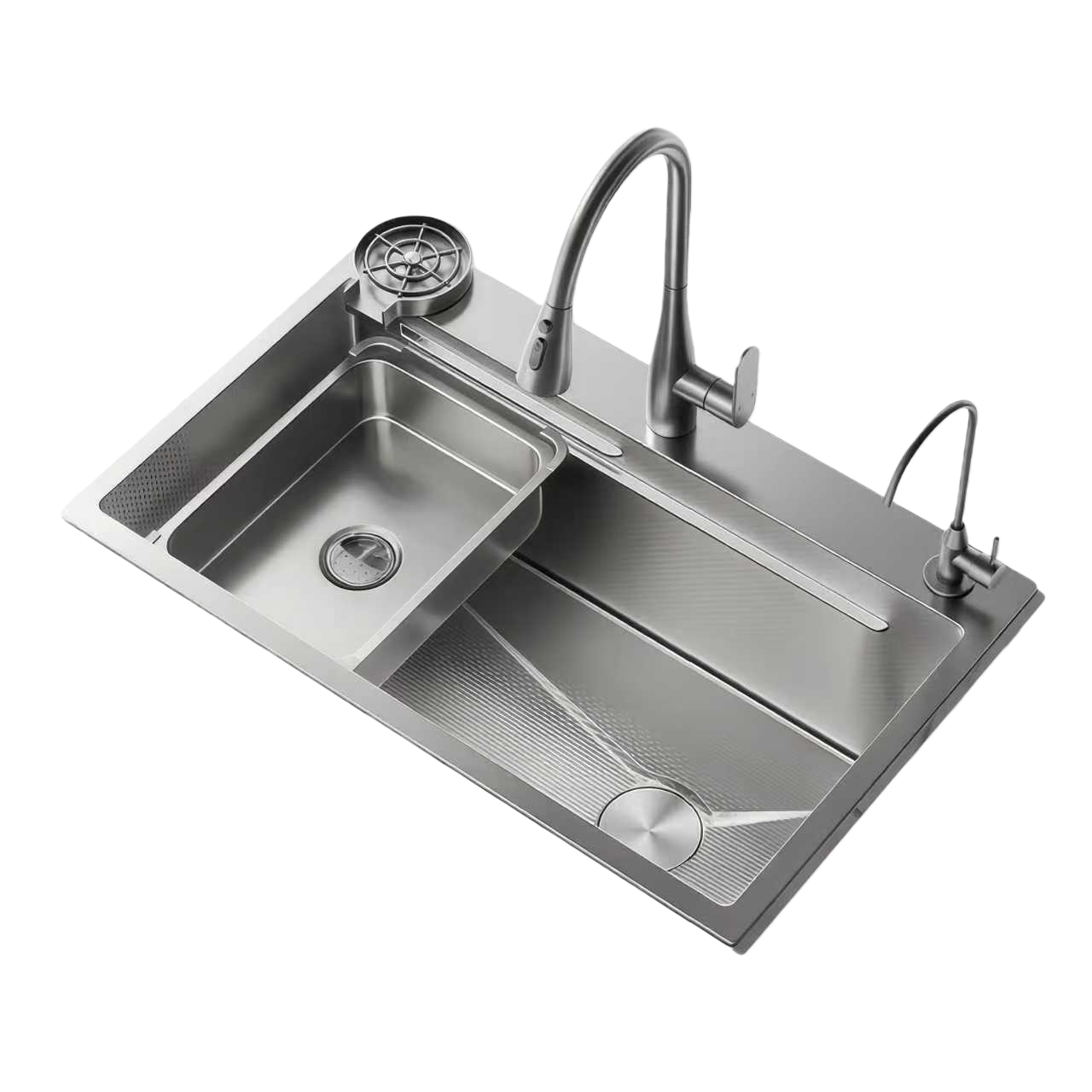 YAPOGI 두꺼운 304 스테인리스 사각 싱크볼 주방 교체 세트, 1세트 157,000원