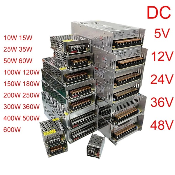 DC 5V 12V 24V 36V 48V 스위칭 전원공급장치 220V 5 12 24 36 48 2A 3A 4A 5A 10A 15A 20A 30A 40A 50A 60A 변압기 전원 77,800원