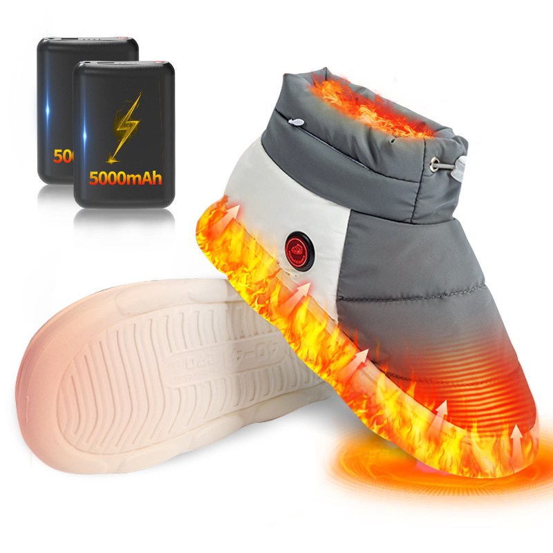 KLIFE 발열신발USB 3단계 온도조절 사무실발난로 전기 충전식 여자 남성용 스마트 발 찜질기 털슬리퍼 실내화 온열 방한신발 46,900원