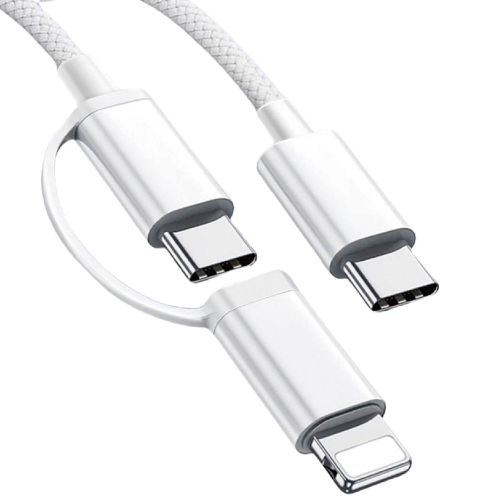 100W 2in1 C타입 8핀 더블패브릭 고속충전 멀티 케이블 11,900원