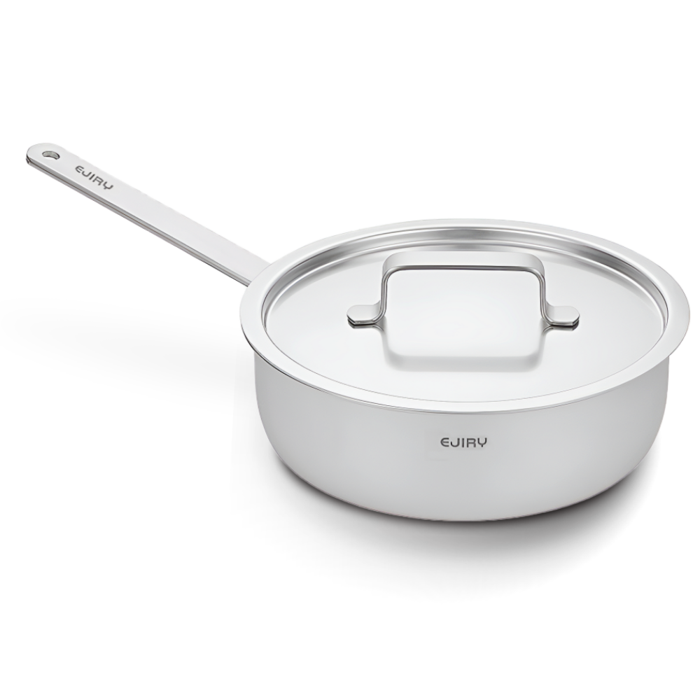 에지리 제노 인덕션 무연마제 통5중 스텐 냄비 시리즈 I 스크래치 방지, 1개, 20cm 편수냄비, 스텐 94,800원