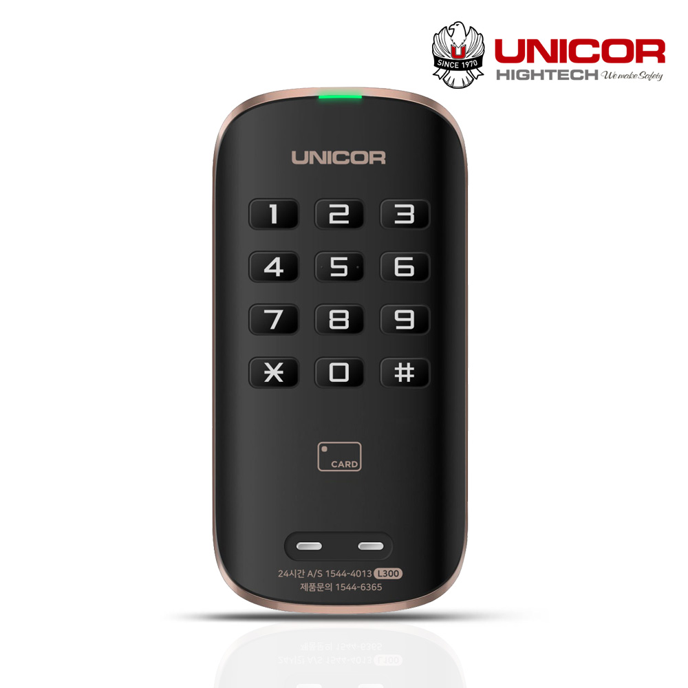 [수도권설치] 유니코 락카키 L300 카드키(옵션) 번호키 개인 사물함 서랍장 캐비넷 보안택배함 탈의실 캐비닛 락커키 도어록 사우나 헬스장 골프장 찜질방 기숙사 목욕탕 디지털도어락, 방문설치, 유니코 L300 카드키(옵션), 블랙 66,000원