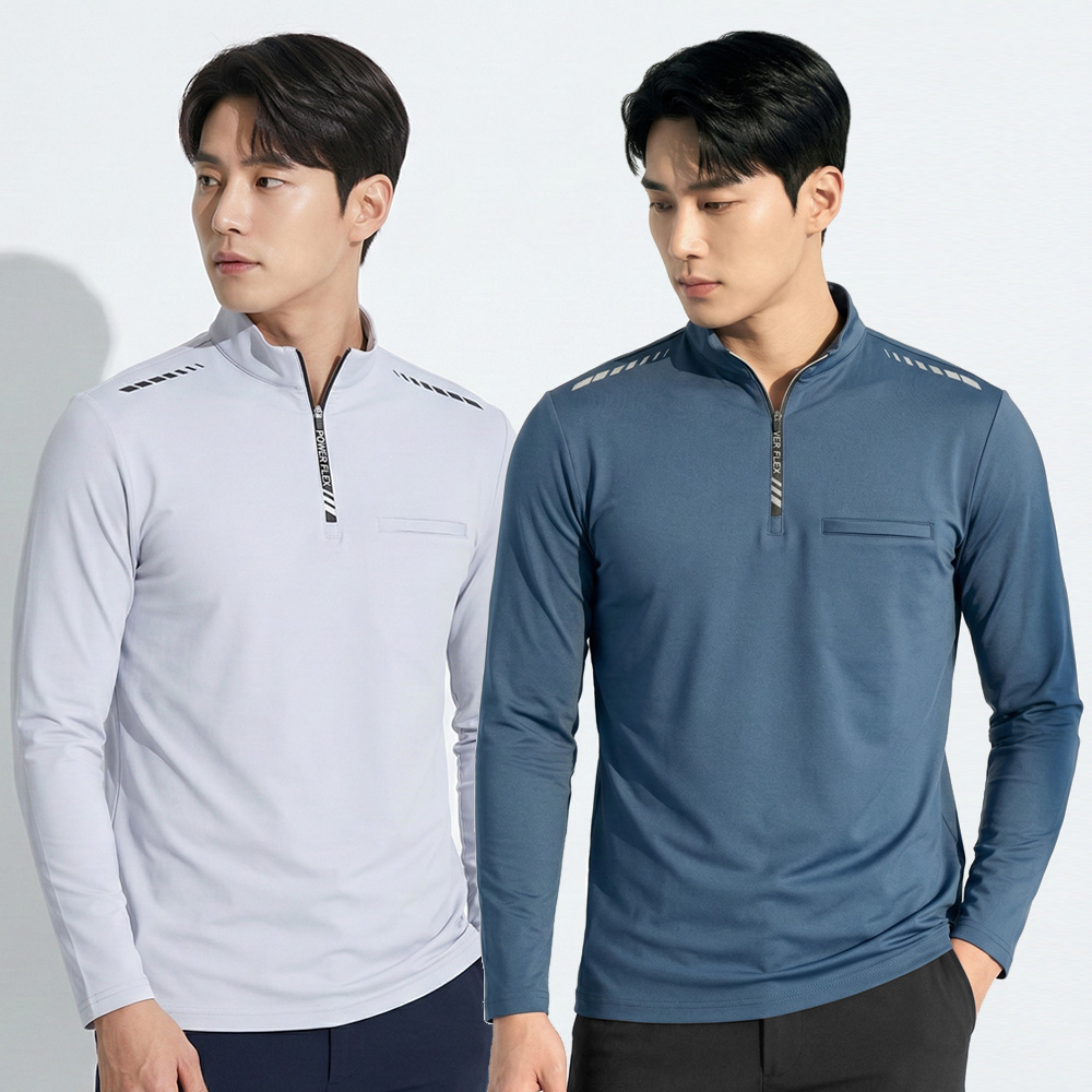 <스타일랑> (1+1) 남성 긴팔 하프집업 티셔츠_등산복 워크라인 29,870원