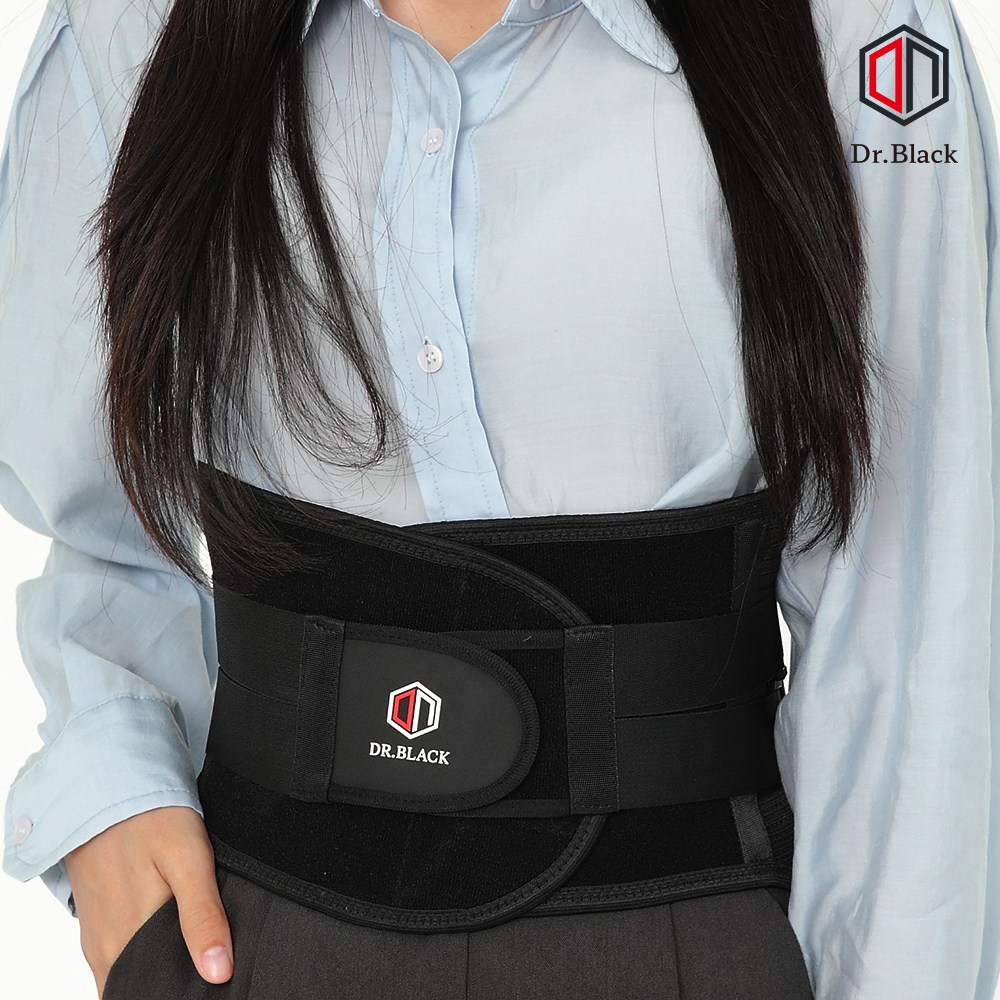 닥터블랙 디스크 허리보호대 골반 요추 통증 완화 척추 자세 교정 지지대밴드 벨트 복대, 1000개 41,800원