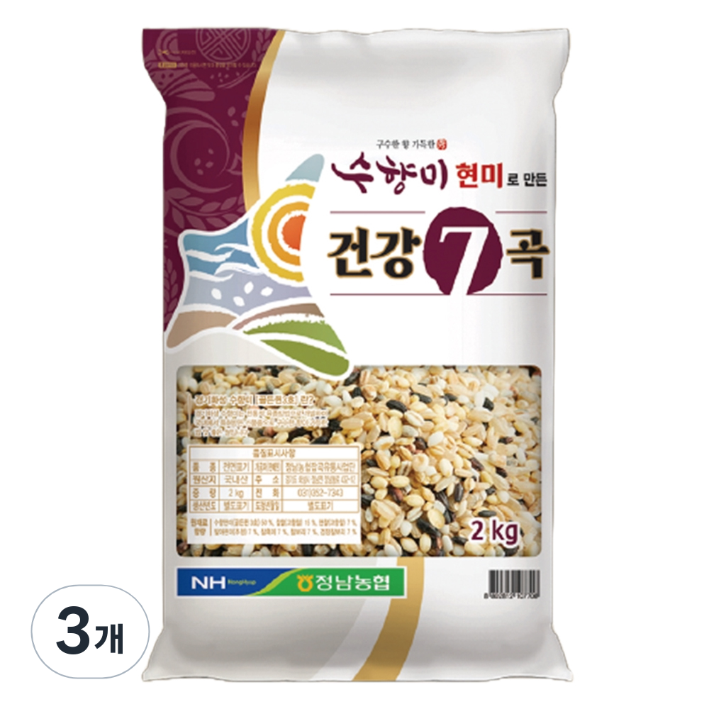 수향미 현미로 만든 건강 7곡, 3개, 2kg 41,400원